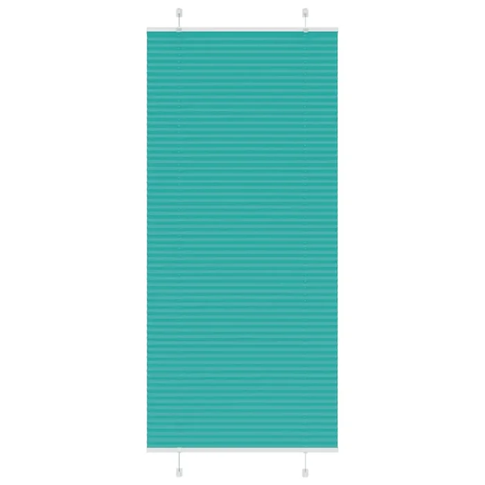 vidaXL Pleated Blind Petrol Green 95×200 cm Fabric Width 94.4 cm Polyester