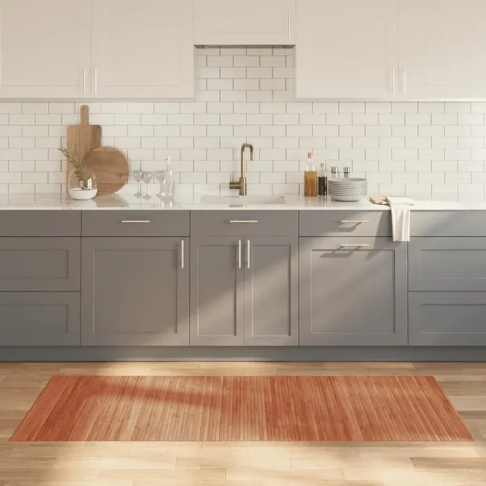 vidaXL Rug Rectangular Brown 80×200 cm Bamboo