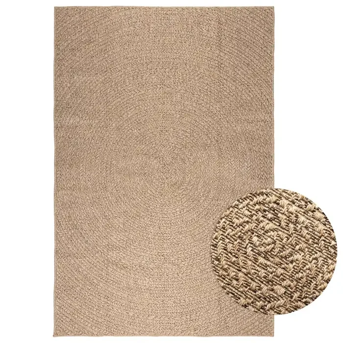 vidaXL Rug ZIZUR 160×230 cm Jute Look Indoor and Outdoor