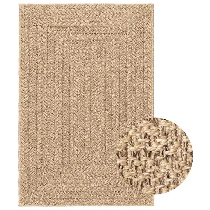 vidaXL Rug ZIZUR 200×290 cm Jute Look Indoor and Outdoor