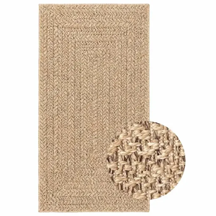 vidaXL Rug ZIZUR 80×150 cm Jute Look Indoor and Outdoor