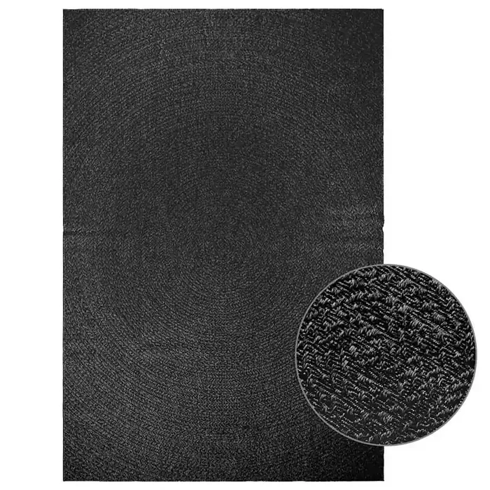vidaXL Rug ZIZUR Anthracite 200×290 cm Jute Look Indoor and Outdoor