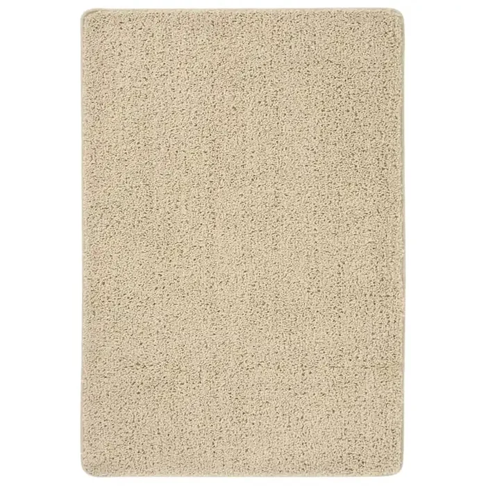 vidaXL Shaggy Rug Cream 120×170 cm Anti Slip