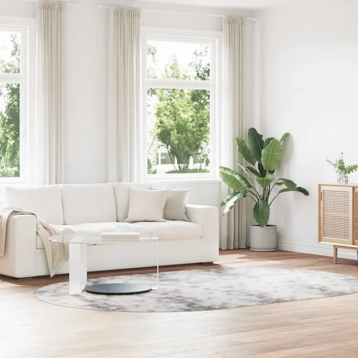 vidaXL Shaggy Rug High Pile NAVARRA Light Grey 300×200 cm Polyester