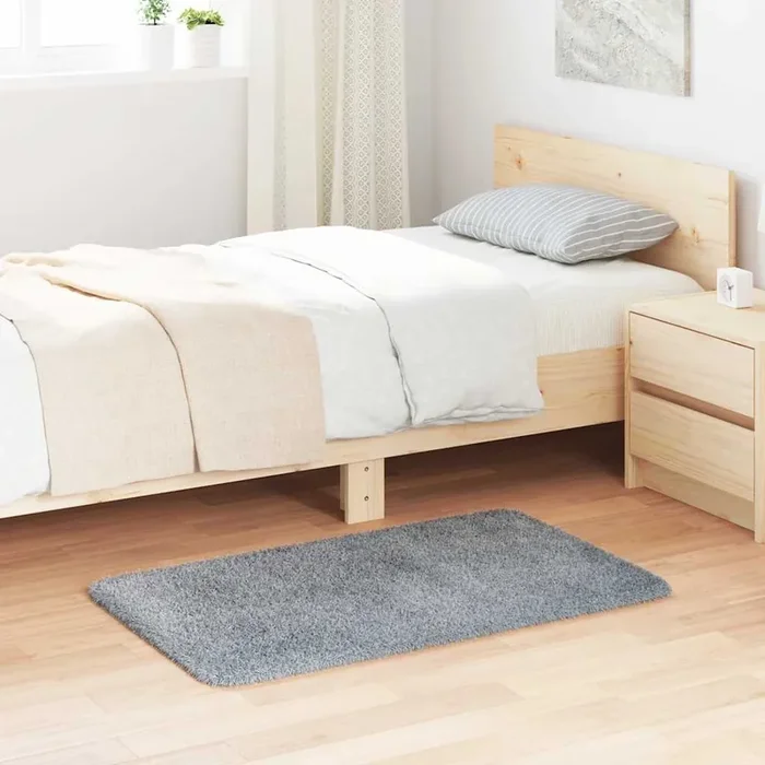 vidaXL Shaggy Rug High Pile NAVARRA Silver Grey 60×100 cm Polyester