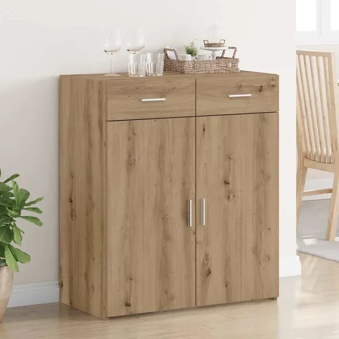 vidaXL Storage Cabinet Artisan Oak 80×42.5×93.5 cm Engineered Wood
