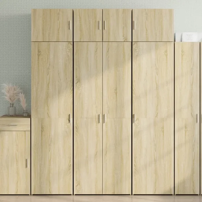 vidaXL Storage Cabinet Sonoma Oak 70×42.5×225 cm Engineered Wood