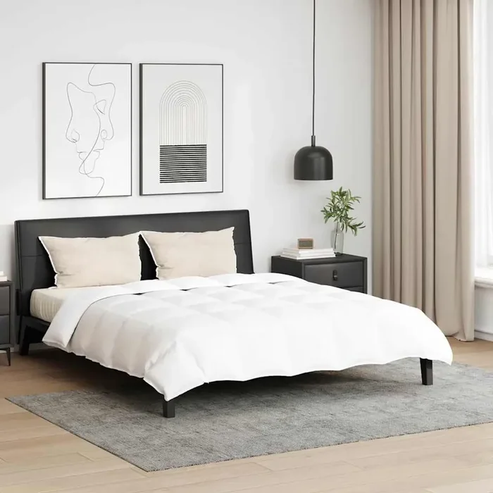 vidaXL Summer Duvet with Pillow 3 pcs White 240 x 260 cm Down