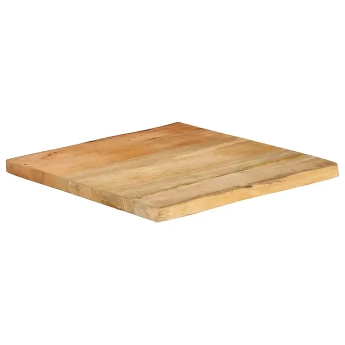 vidaXL Table Top 40x40x2.5 cm Live Edge Solid Wood Mango