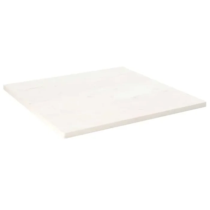 vidaXL Table Top White 70x70x2.5 cm Solid Wood Pine Square