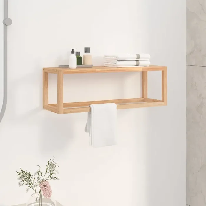 vidaXL Towel Rack 60x20x20 cm Solid Wood Walnut