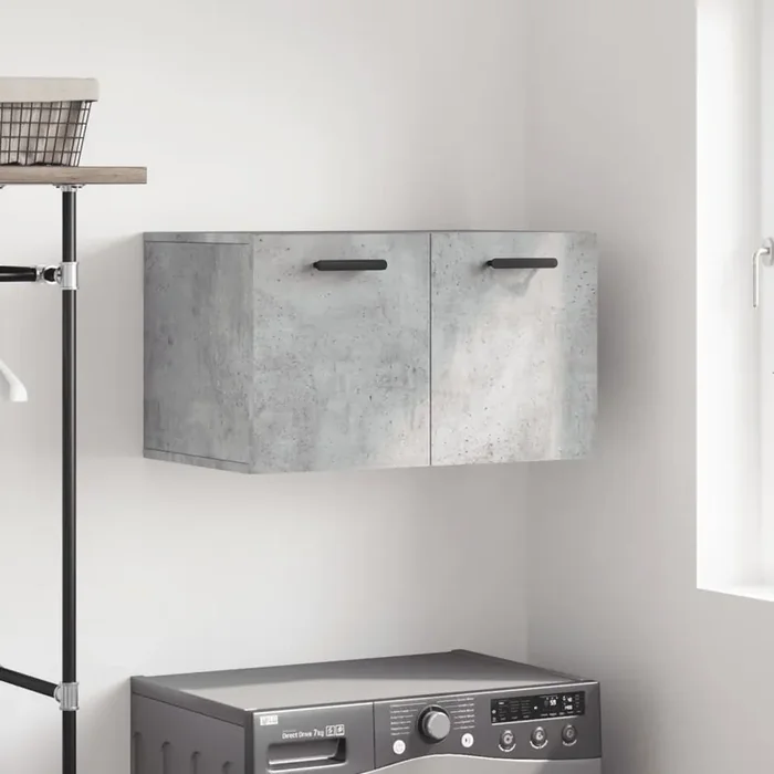vidaXL Wall Cabinet Concrete Grey 60×36.5×35 cm Engineered Wood