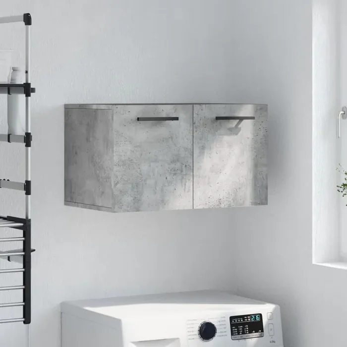 vidaXL Wall Cabinet Concrete Grey 60×36.5×35 cm Engineered Wood