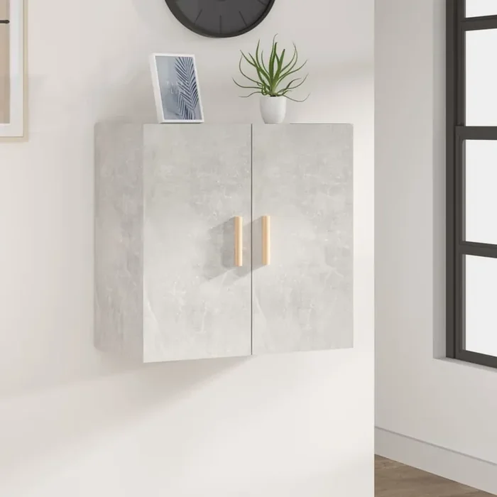 vidaXL Wall Cabinet Concrete Grey 60x30x60 cm Engineered Wood