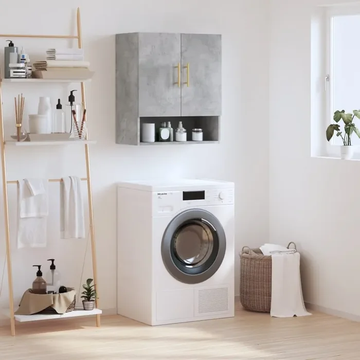 vidaXL Wall Cabinet Concrete Grey 60x31x70 cm Engineered Wood