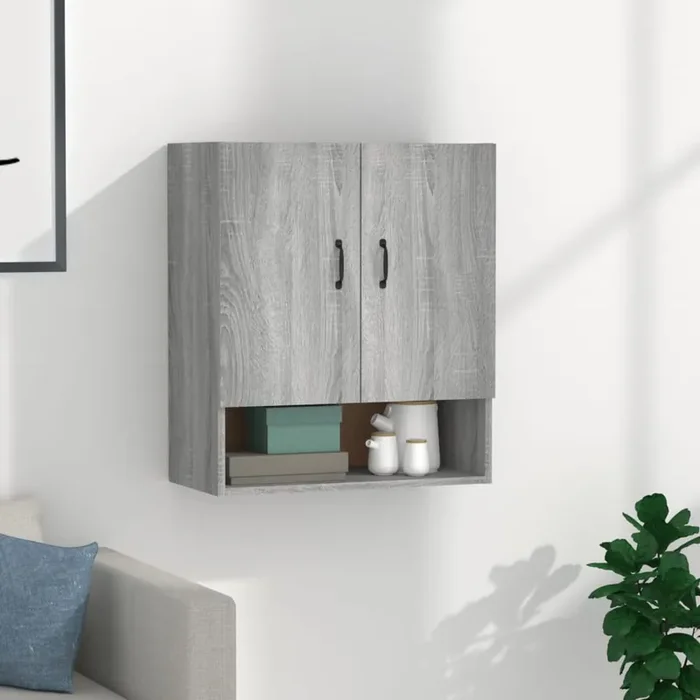 vidaXL Wall Cabinet Grey Sonoma 60x31x70 cm Engineered Wood