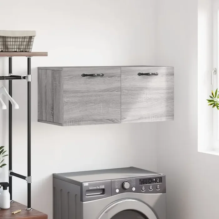 vidaXL Wall Cabinet Grey Sonoma 80×36.5×35 cm Engineered Wood