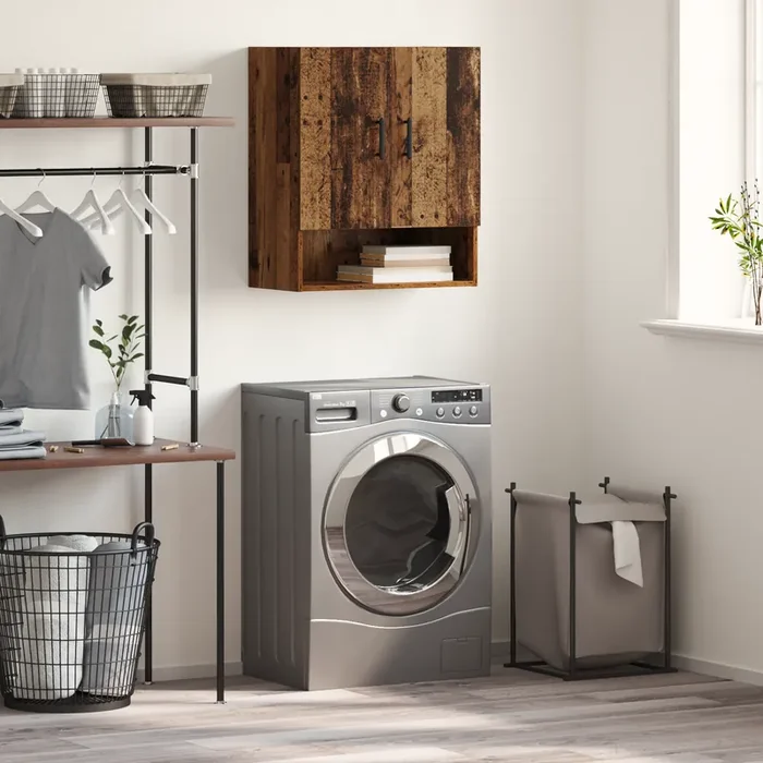 vidaXL Wall Cabinet Old wood 60 x 31 x 70 cm Engineered wood