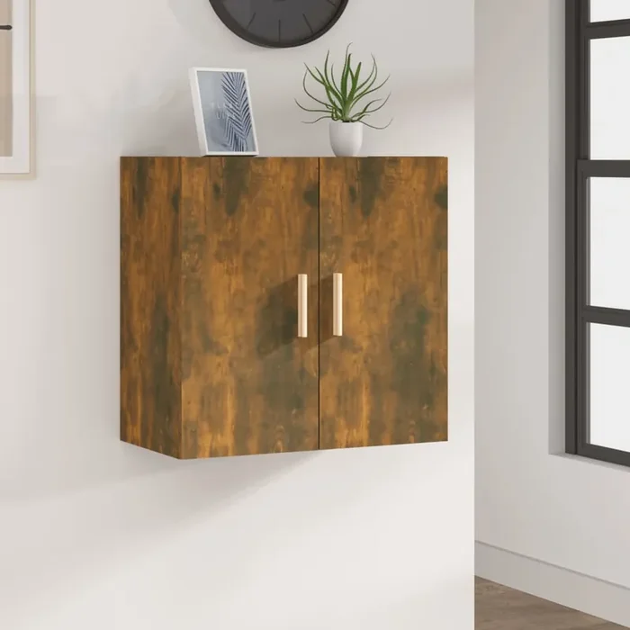 vidaXL Wall Cabinet Smoked Oak 60x30x60 cm Engineered Wood