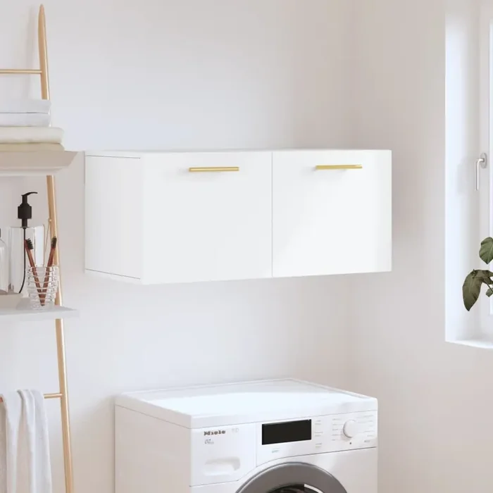 vidaXL Wall Cabinet White 80×36.5×35 cm Engineered Wood
