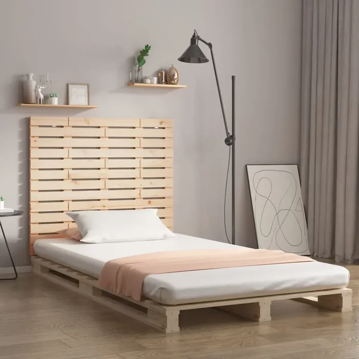 vidaXL Wall Headboard 146x3x91.5 cm Solid Wood Pine