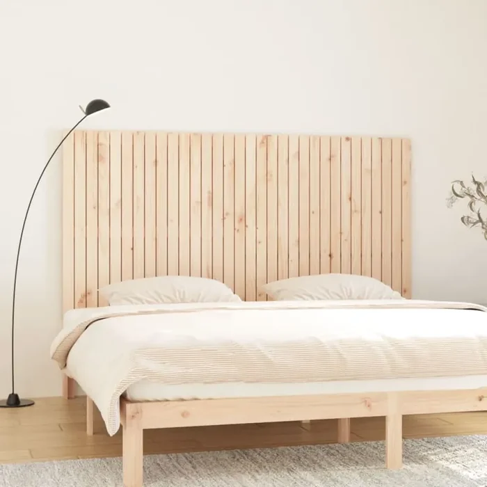 vidaXL Wall Headboard 204x3x110 cm Solid Wood Pine