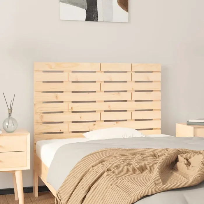 vidaXL Wall Headboard 96x3x63 cm Solid Wood Pine