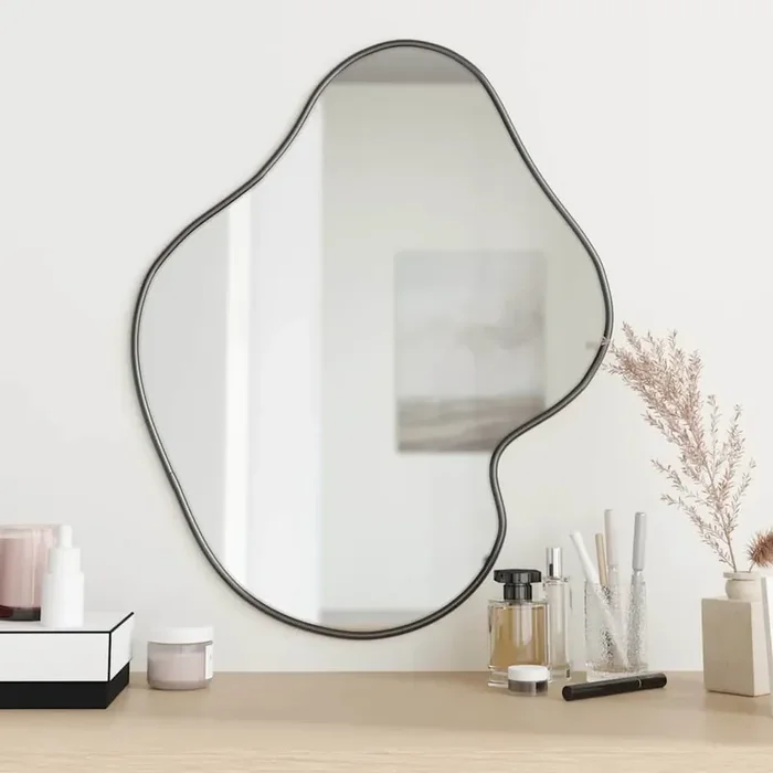 vidaXL Wall Mirror Black 60×50 cm