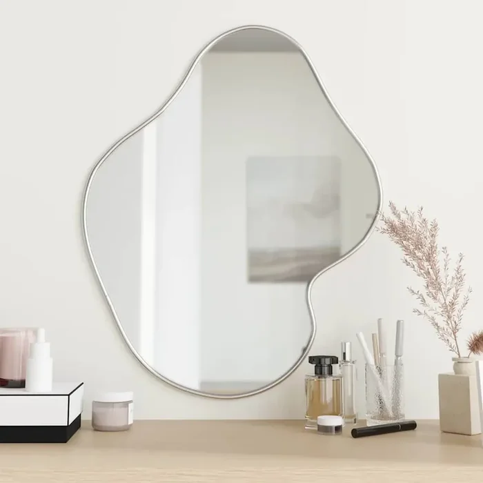 vidaXL Wall Mirror Silver 60×50 cm