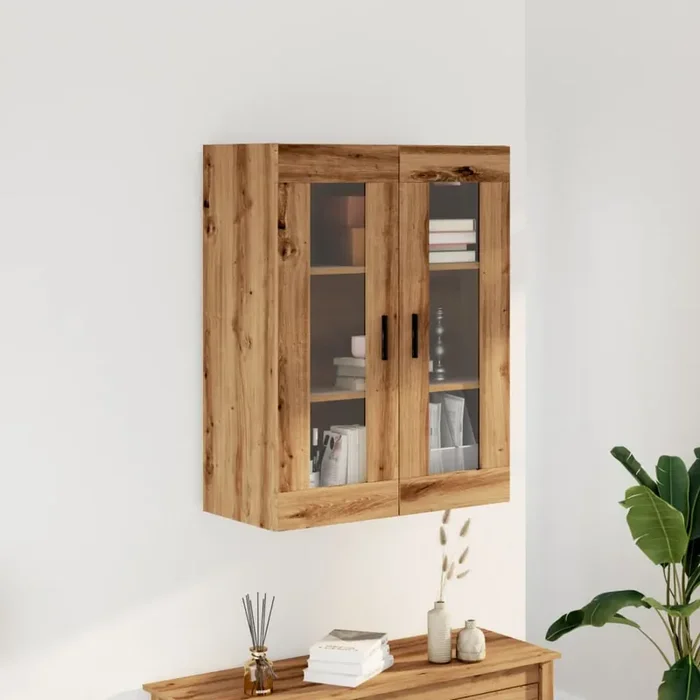 vidaXL Wall Mounted Cabinet Artisan Oak 69.5x34x90 cm