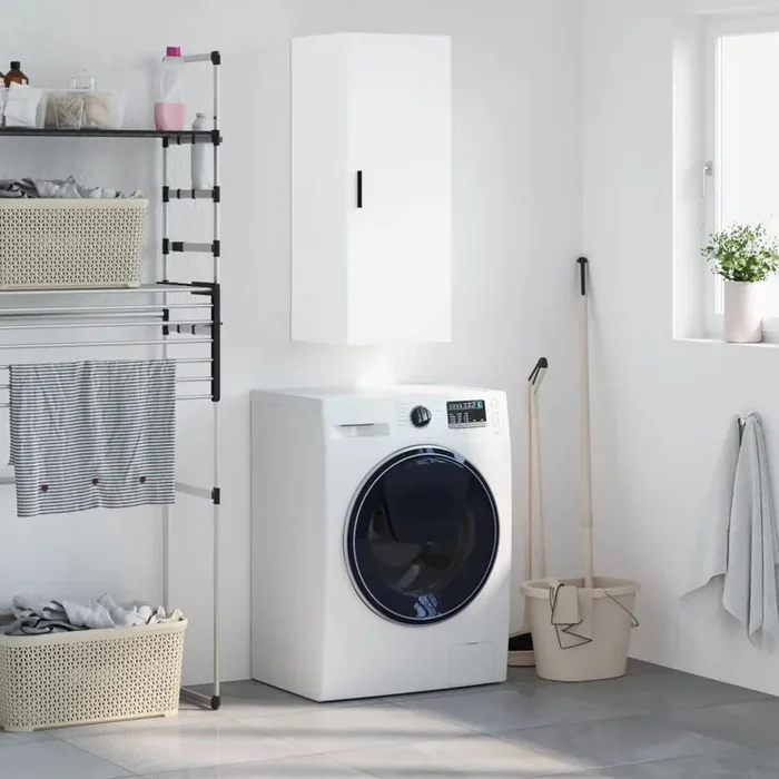 vidaXL Wall Mounted Cabinet White 34.5x34x90 cm