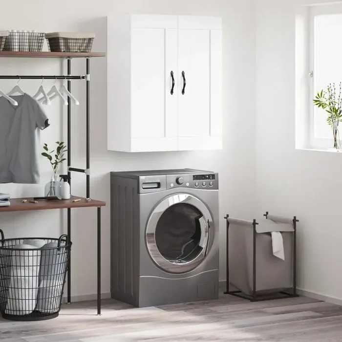 vidaXL Wall Mounted Cabinet White 69.5x34x90 cm Engineered Wood