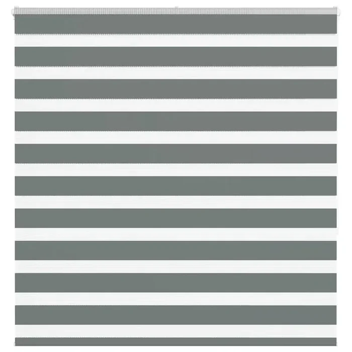 vidaXL Zebra Blind Dark Grey 145×150 cm Fabric Width 140.9 cm Polyester