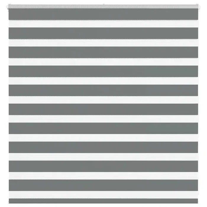 vidaXL Zebra Blind Dark Grey 150×100 cm Fabric Width 145.9 cm Polyester