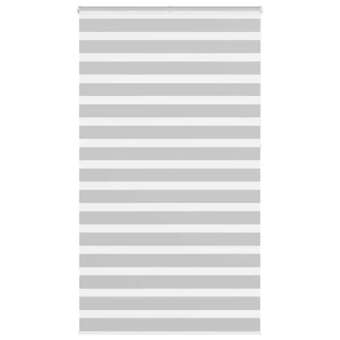 vidaXL Zebra Blind Light Grey 135×230 cm Fabric Width 130.9 cm Polyester