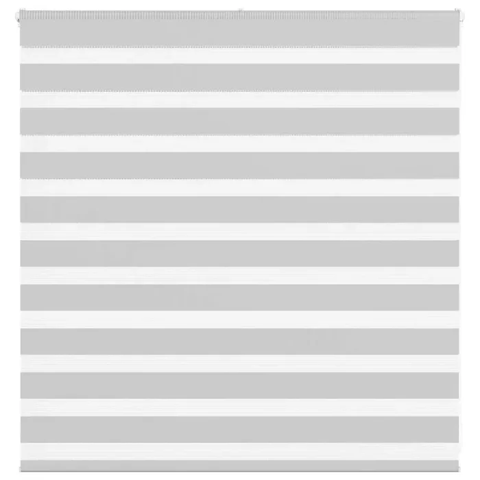 vidaXL Zebra Blind Light Grey 145×100 cm Fabric Width 140.9 cm Polyester