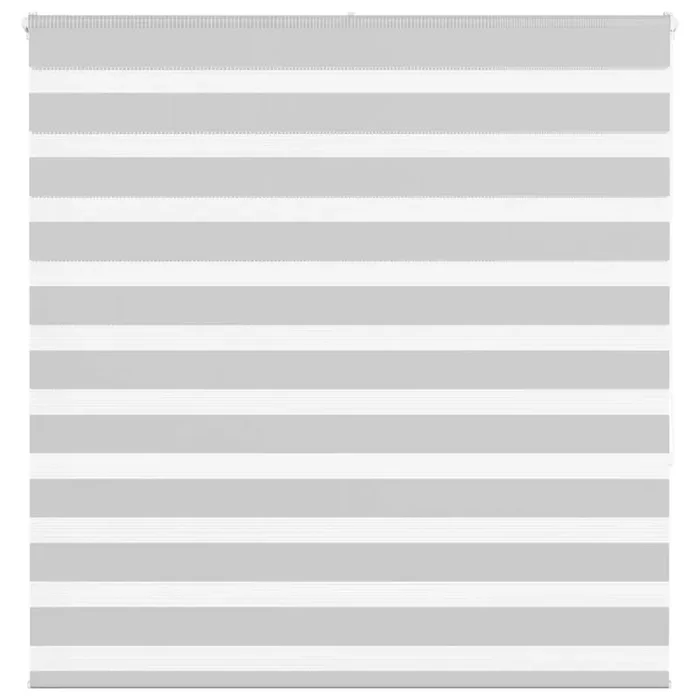 vidaXL Zebra Blind Light Grey 145×150 cm Fabric Width 140.9 cm Polyester