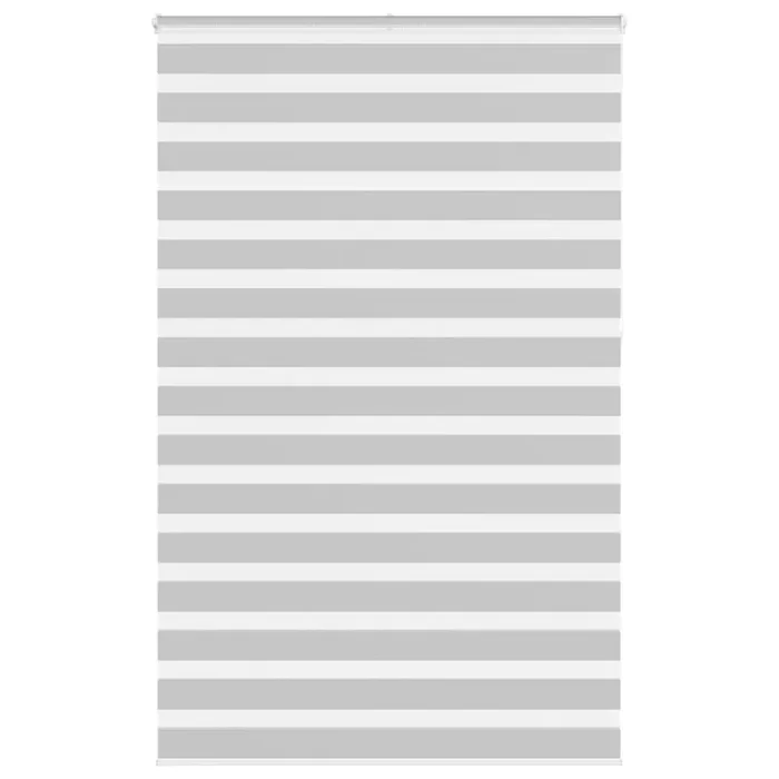 vidaXL Zebra Blind Light Grey 145×230 cm Fabric Width 140.9 cm Polyester
