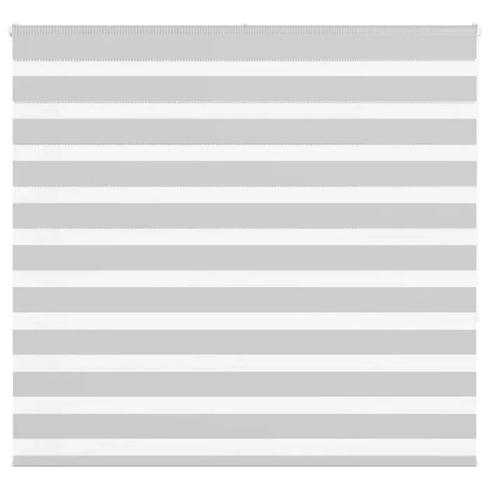 vidaXL Zebra Blind Light Grey 155×150 cm Fabric Width 150.9 cm Polyester