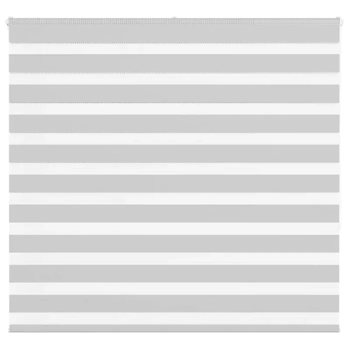 vidaXL Zebra Blind Light Grey 165×150 cm Fabric Width 160.9 cm Polyester