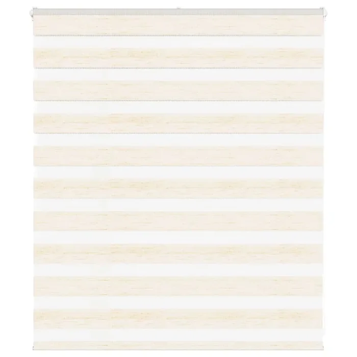vidaXL Zebra Blind Marble Beige 125×100 cm Fabric Width 120.9 cm Polyester