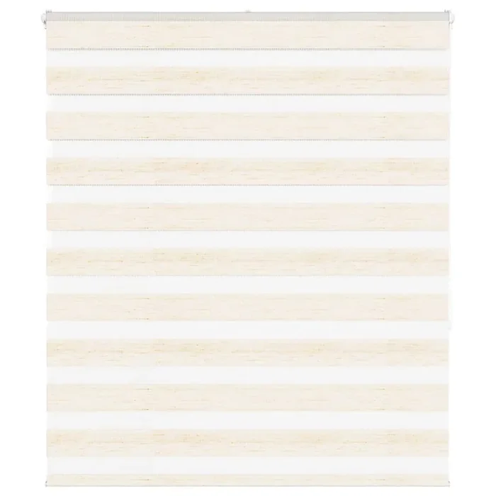 vidaXL Zebra Blind Marble Beige 130×150 cm Fabric Width 125.9 cm Polyester