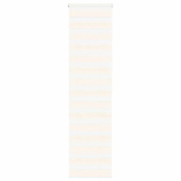vidaXL Zebra Blind Marble Beige 55×200 cm Fabric Width 50.9 cm Polyester