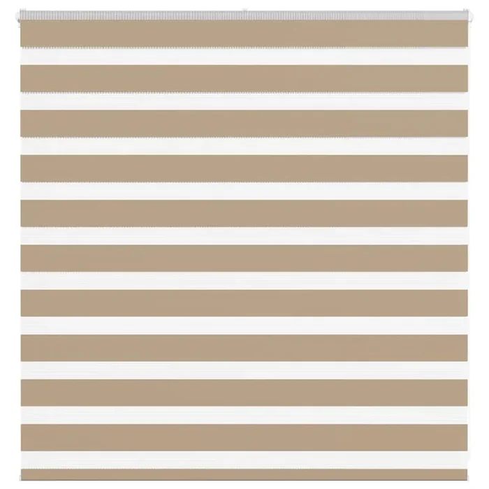 vidaXL Zebra Blind Sand Brown 140×100 cm Fabric Width 135.9 cm Polyester