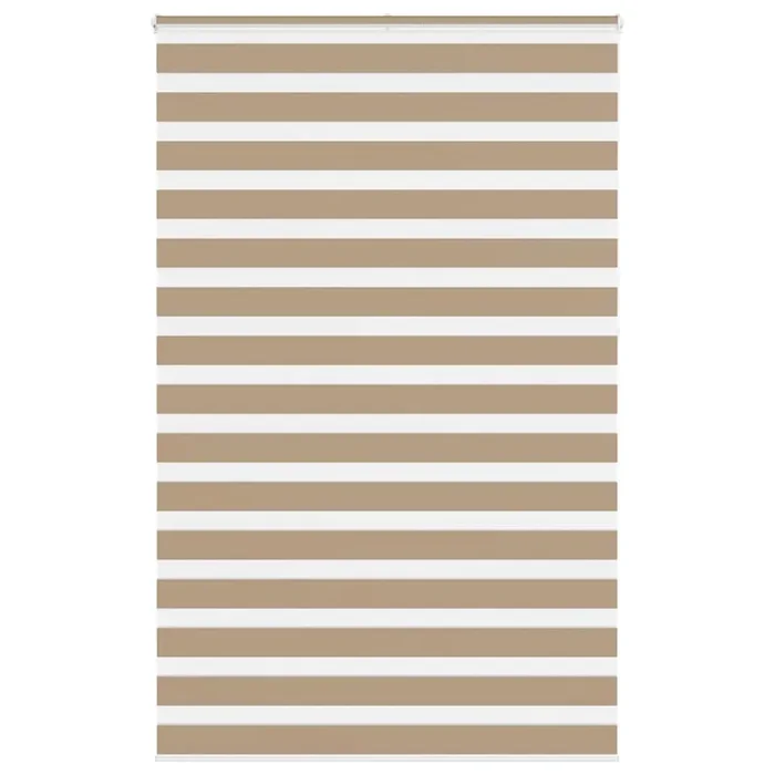vidaXL Zebra Blind Sand Brown 150×230 cm Fabric Width 145.9 cm Polyester