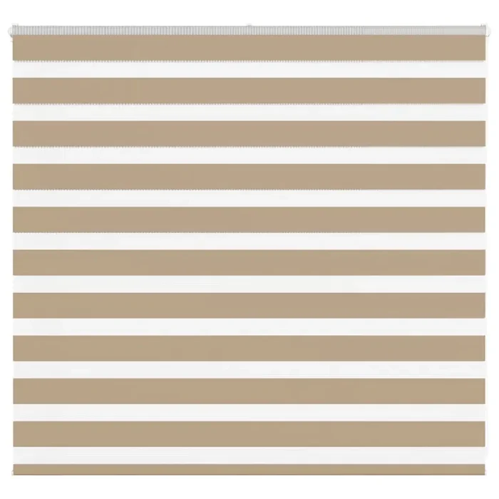vidaXL Zebra Blind Sand Brown 160×100 cm Fabric Width 155.9 cm Polyester