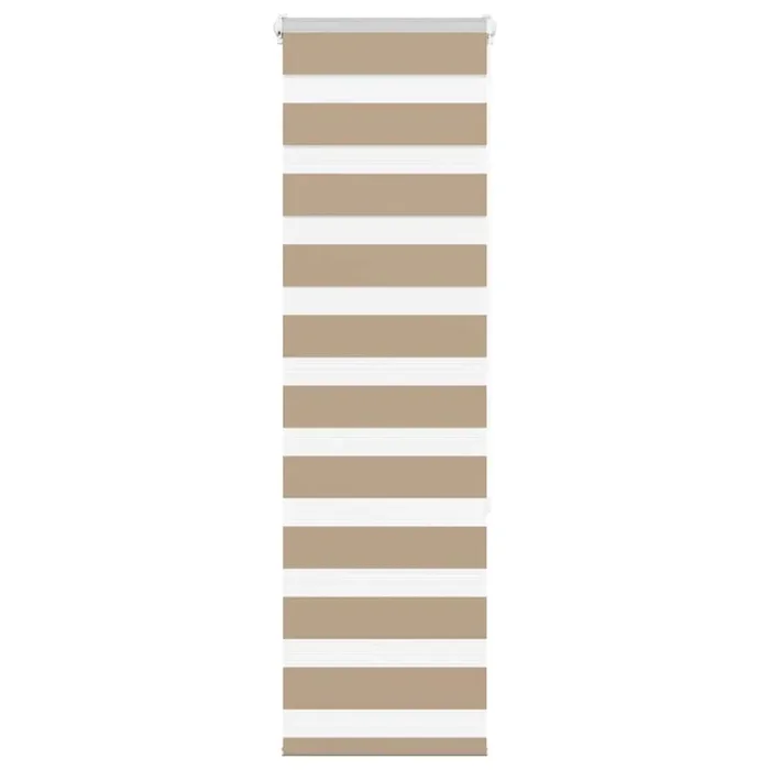 vidaXL Zebra Blind Sand Brown 40×150 cm Fabric Width 35.9 cm Polyester