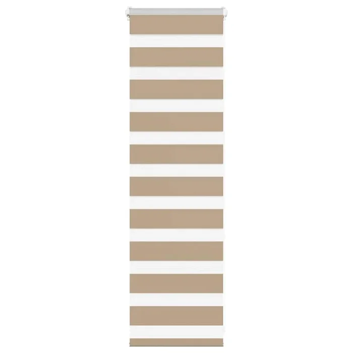 vidaXL Zebra Blind Sand Brown 50×100 cm Fabric Width 45.9 cm Polyester