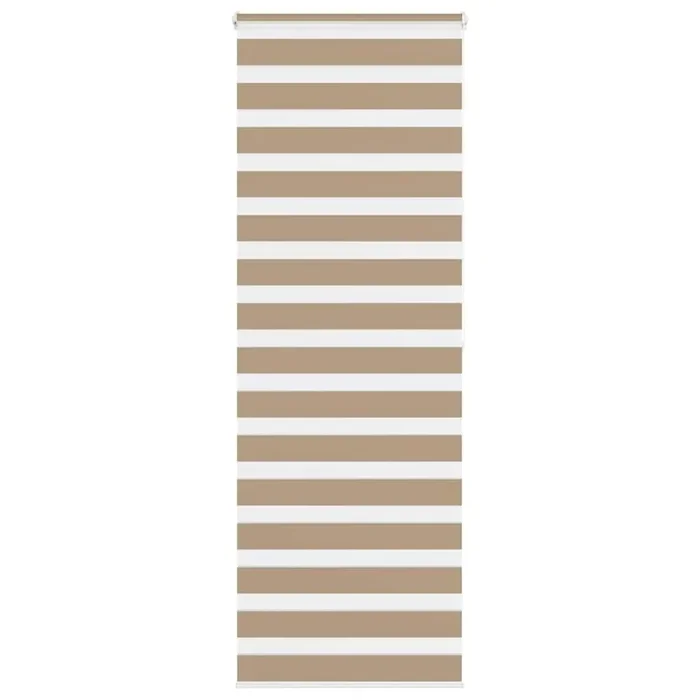 vidaXL Zebra Blind Sand Brown 70×200 cm Fabric Width 65.9 cm Polyester