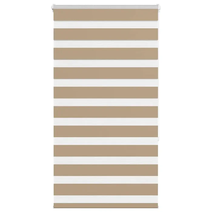 vidaXL Zebra Blind Sand Brown 75×150 cm Fabric Width 70.9 cm Polyester